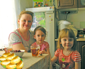 Кристина Шубина с дочерьми