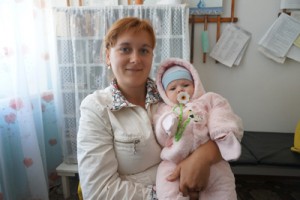 Ульяна Гончарова с дочерью Варей
